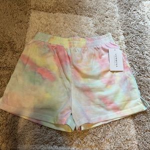 Tie dye sweatshorts